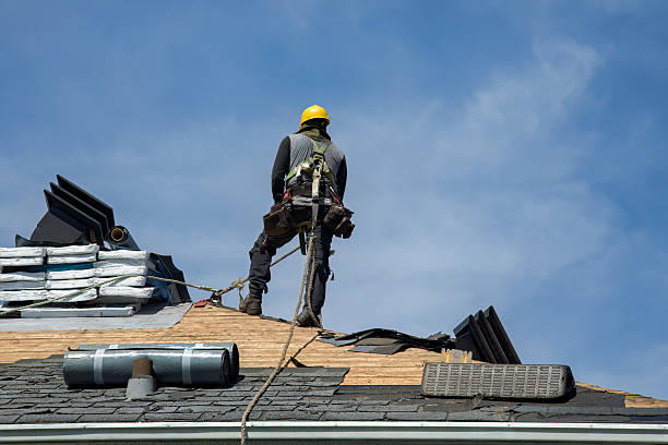 Professional Flat Roof Repair technician working in Paw Paw, MI